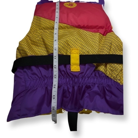 BODY Glove 60 pounds-90 pounds life jacket purple, pink, and yellow - Picture 5 of 15